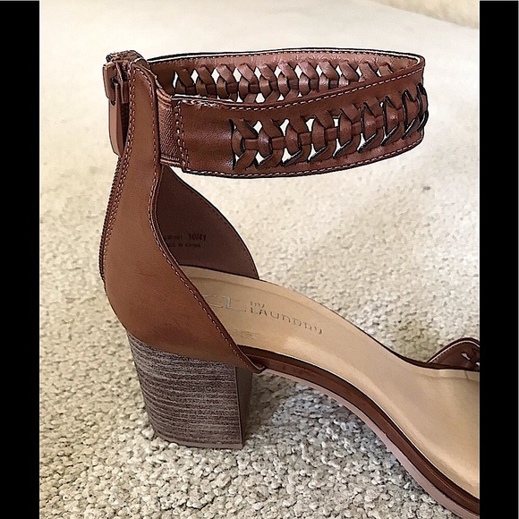 🆕🔥CHINESE LAUNDRY SUPER CUTE/BROWN&ZIPPER🆙OPEN TOE REALLY PRETTY BROWN👀PICS - Picture 4 of 15